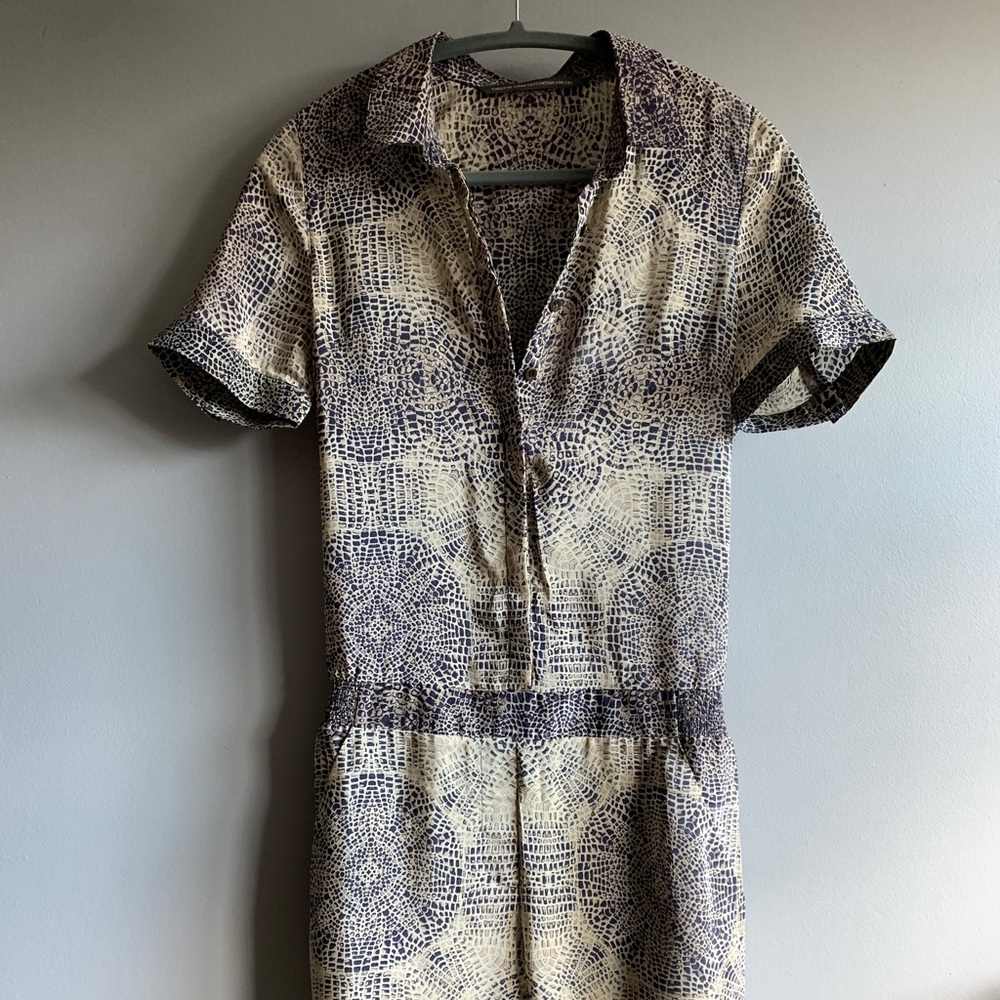 ANTHRO 100% Silk Romper